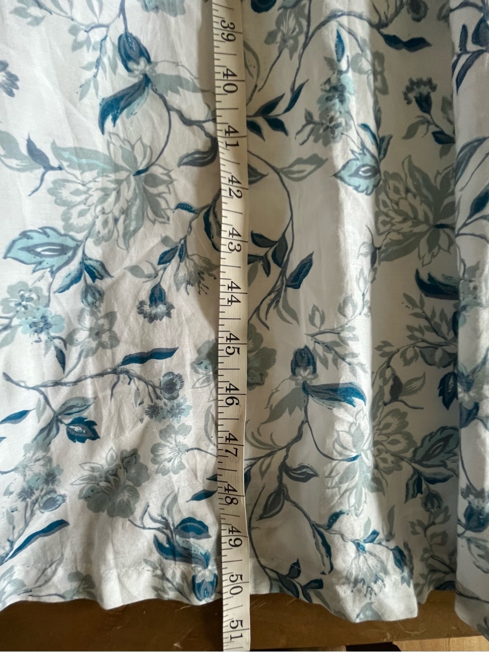 Joie Floral Cottagecore Prairie Maxi Dress Blue White Spaghetti Straps US 12 - Picture 8 of 16